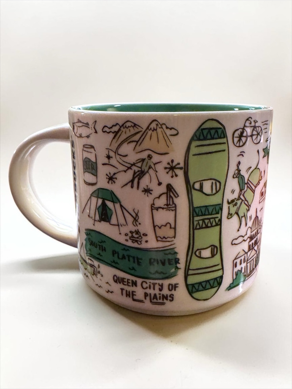 Starbucks Been There Series Denver Mug Green - Picture 3 of 6